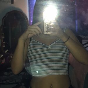 Striped crop top